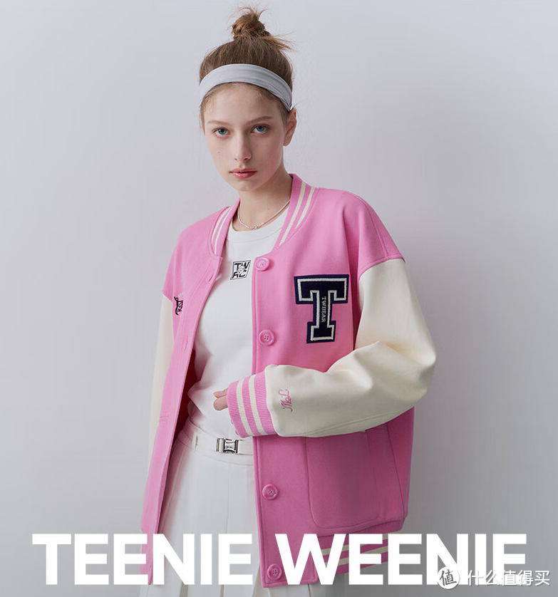 迎接春天的温柔：Teenie Weenie2024春季新款棒球外套