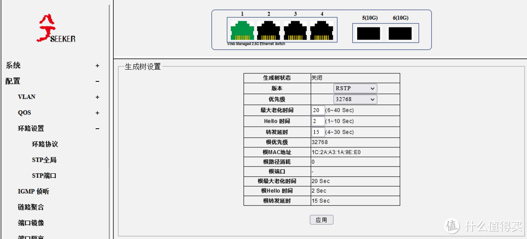 生成树设置