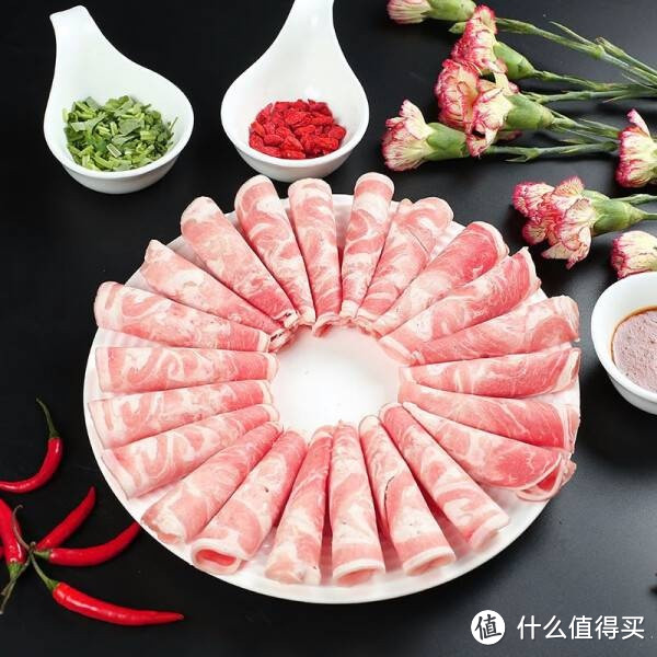 大庄园国产 羔羊肉片卷 500g/袋 涮肉火锅食材 冷冻羊肉羊肉卷