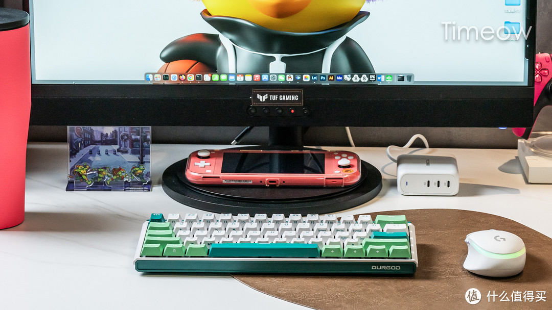 春意盎然 这把薄荷绿的机械键盘是我桌面新宠-K330wPlus薄荷糖
