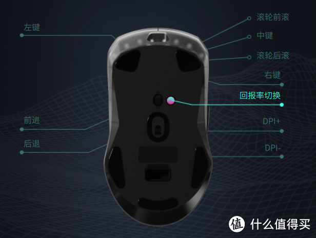 雷柏轻量化VT9 Air月蚀白有线无线双模游戏鼠标超好用