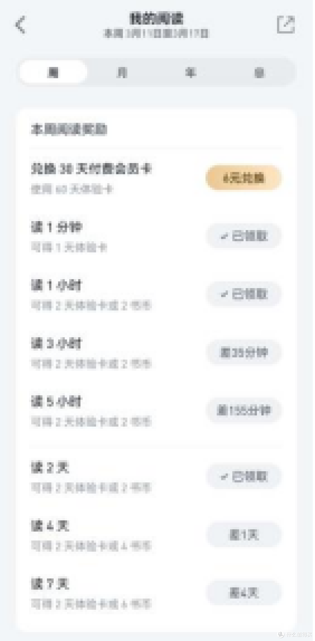 微信读书每天领书币合适还是领日体验卡合适？