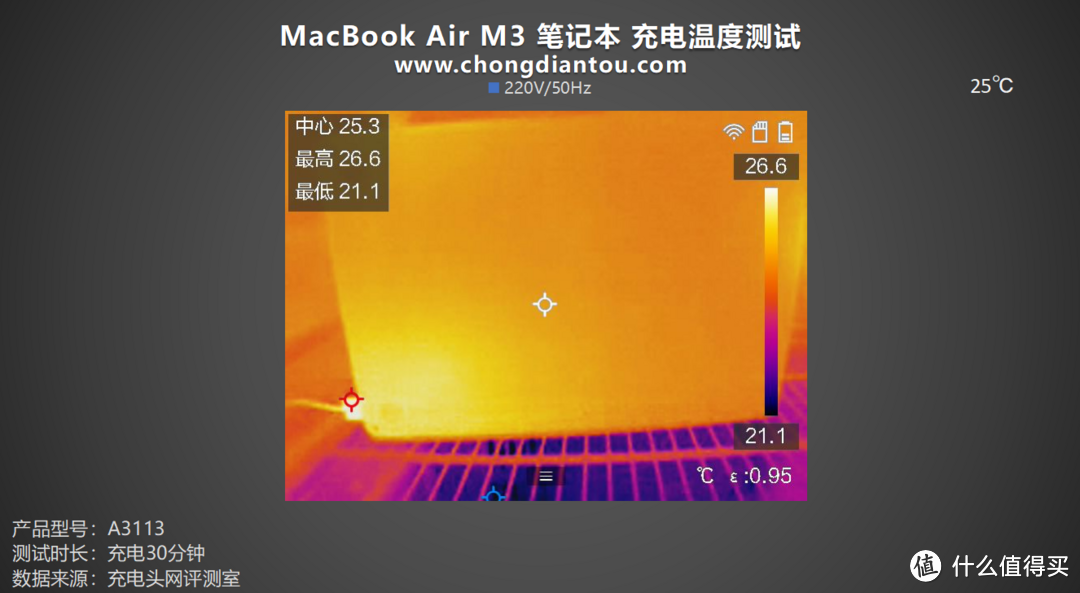 评测MacBook Air M3 2024笔记本电脑：52.6Wh续航能量，30W/35W/70W选配充电