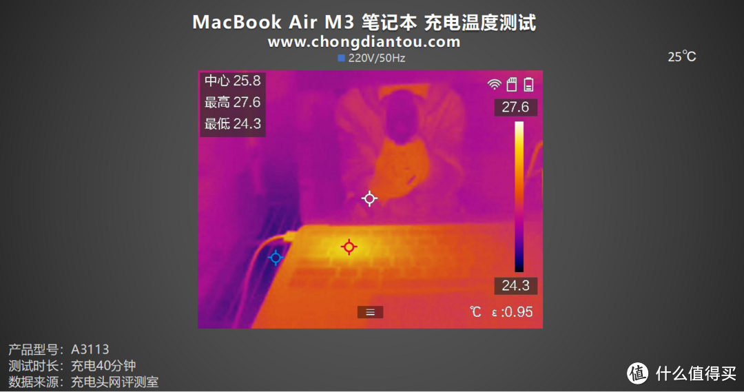 评测MacBook Air M3 2024笔记本电脑：52.6Wh续航能量，30W/35W/70W选配充电