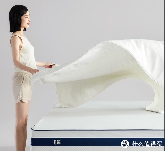 小米有品众筹双面双睡感的8H星之蓝X零压记忆绵蓄能床垫,999元起
