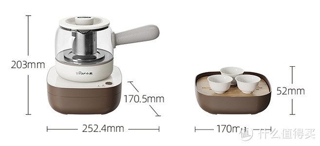 小熊（Bear）养生壶 ZCQ-A05S1：叠式设计收纳美学