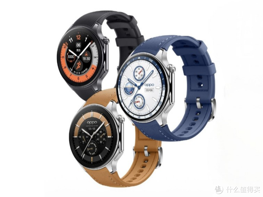 OPPO新款e-SIM手表Watch X，圆形表盘设计，又强又好看