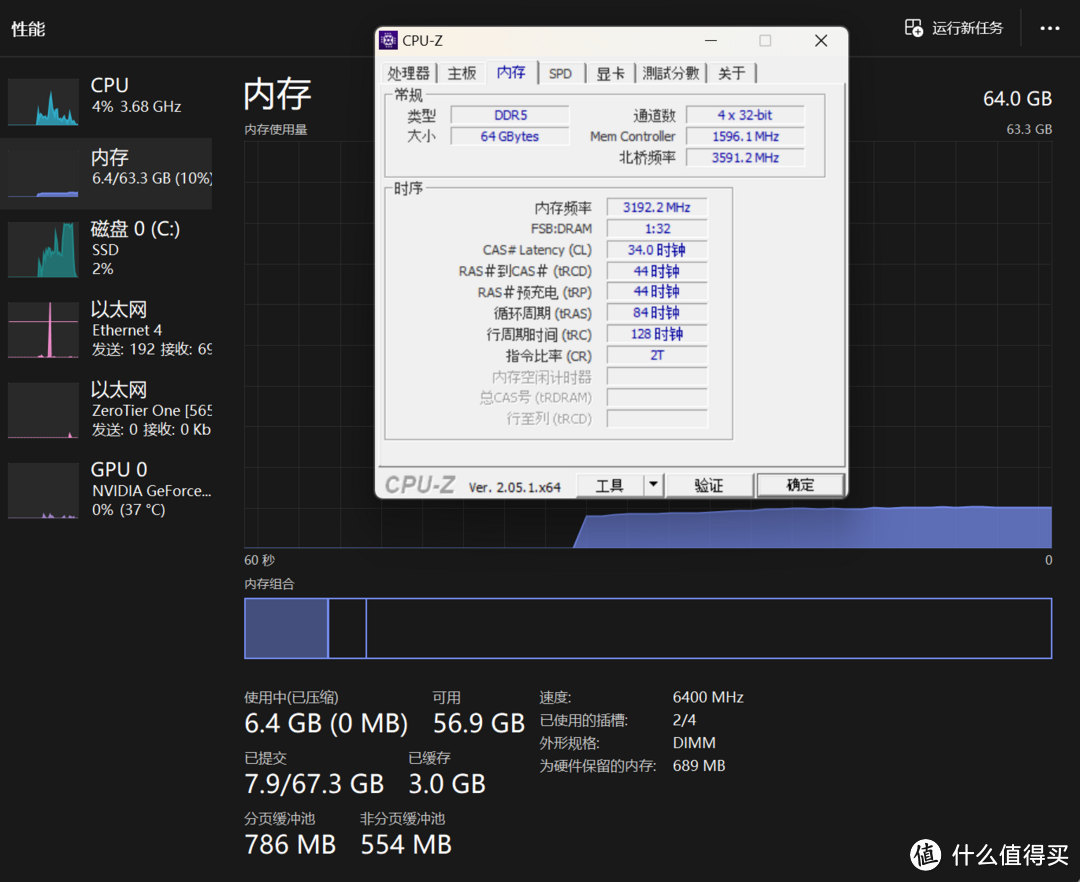 生产力高频大容量-十铨T-Create DDR5  32GX2内存条套装测评