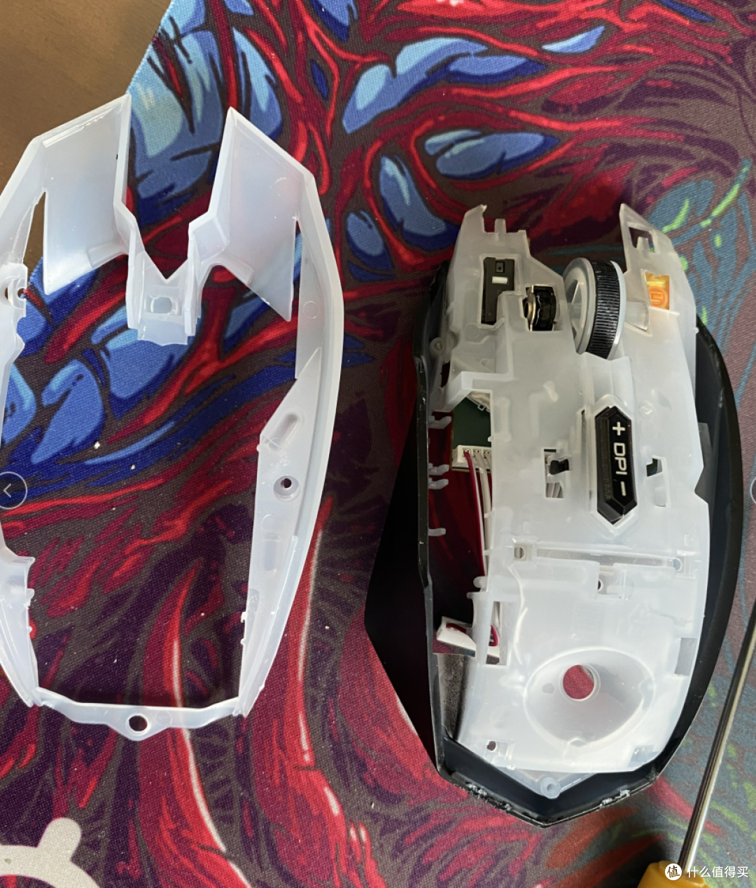 达尔优em915牧马人鼠标拆解