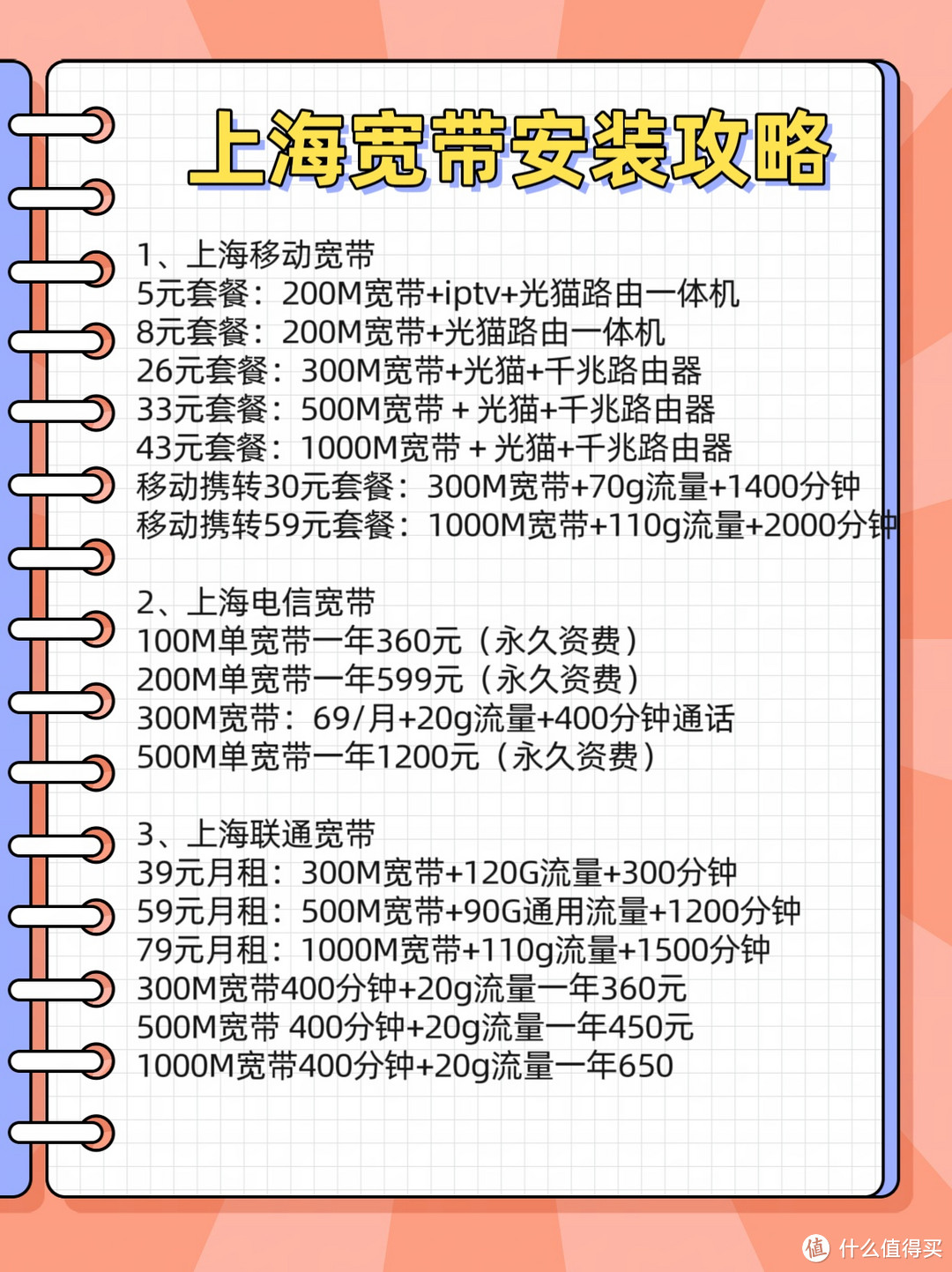 上海宽带特惠套餐。上海全面宽带资费。