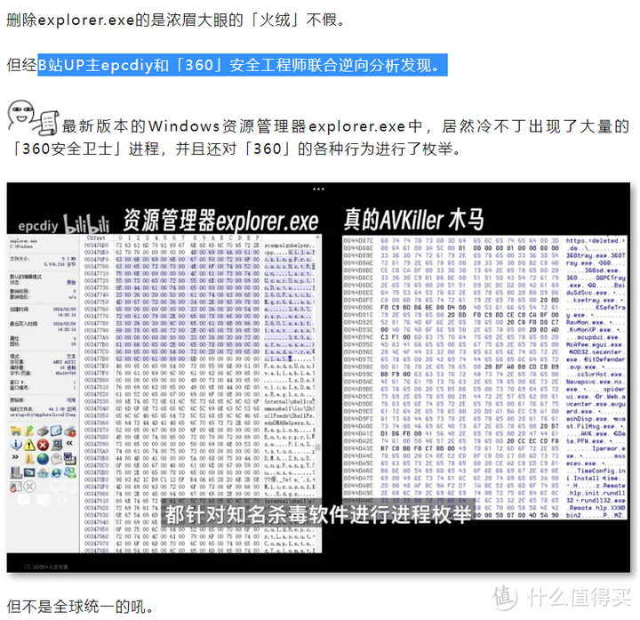 【图吧杂谈】EPCDIY与360边亮劫持Windows EXPLORER火绒误杀事件始末