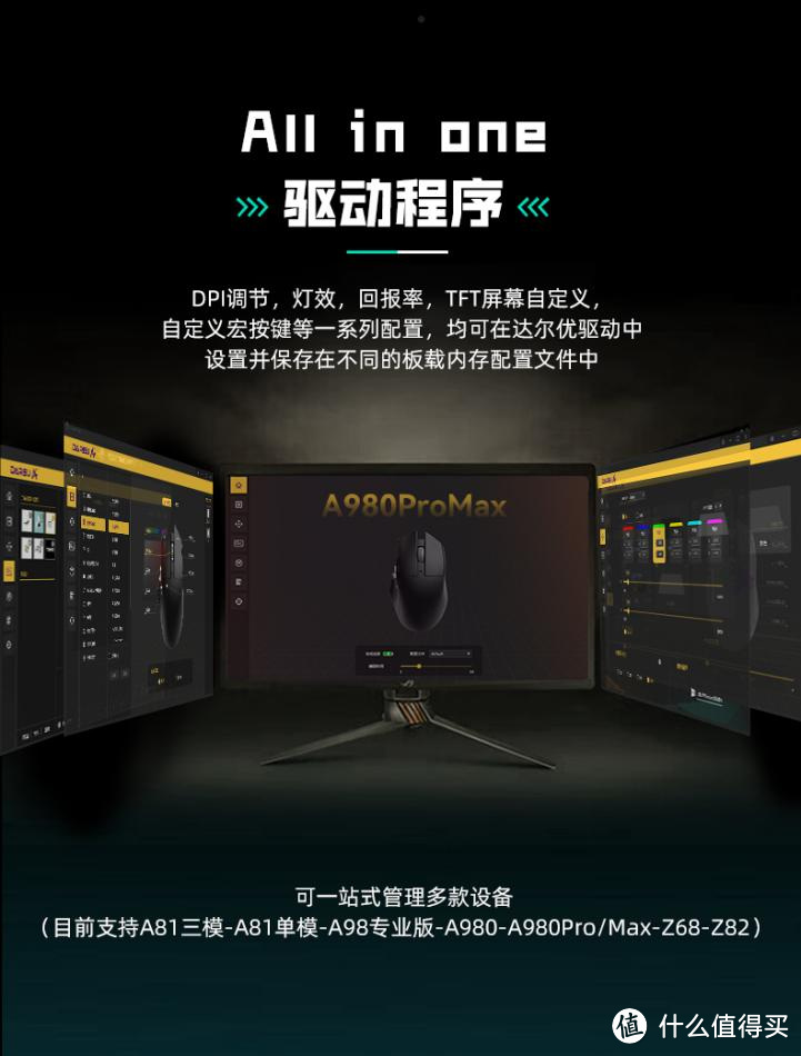 桌搭分享：达尔优A980OPRO MAX无线游戏鼠标，颜控必入！