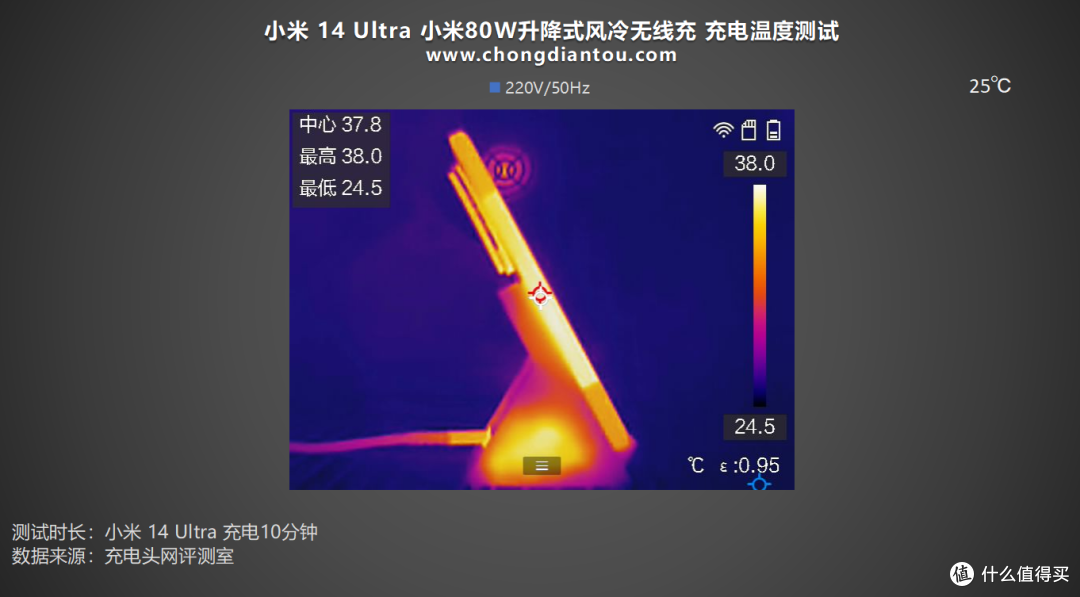 80w无线快充疾速50分钟满电小米14ultra手机无线充电评测