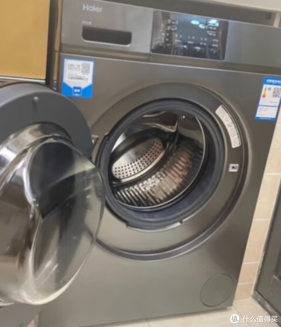 海尔10公斤洗烘一体全自动滚筒洗衣机烘干机一体机大容量家用智能烘干滚筒式全面一体屏洗衣机以旧换新 