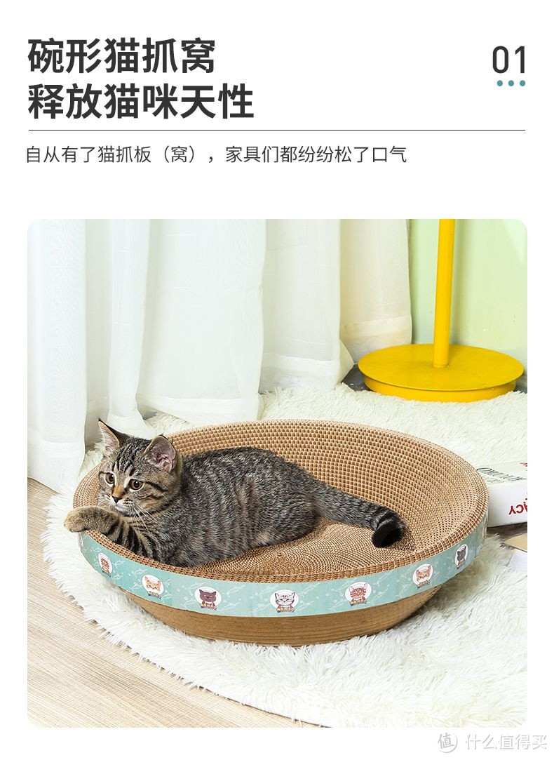 和你的小猫做朋友吧，给它也准备一个他最喜欢的猫抓板吧。