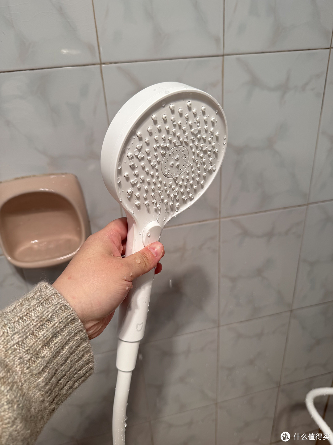 终于找到一款甜美奶油风的淋浴花洒了!小米治愈系控温淋浴花洒N1