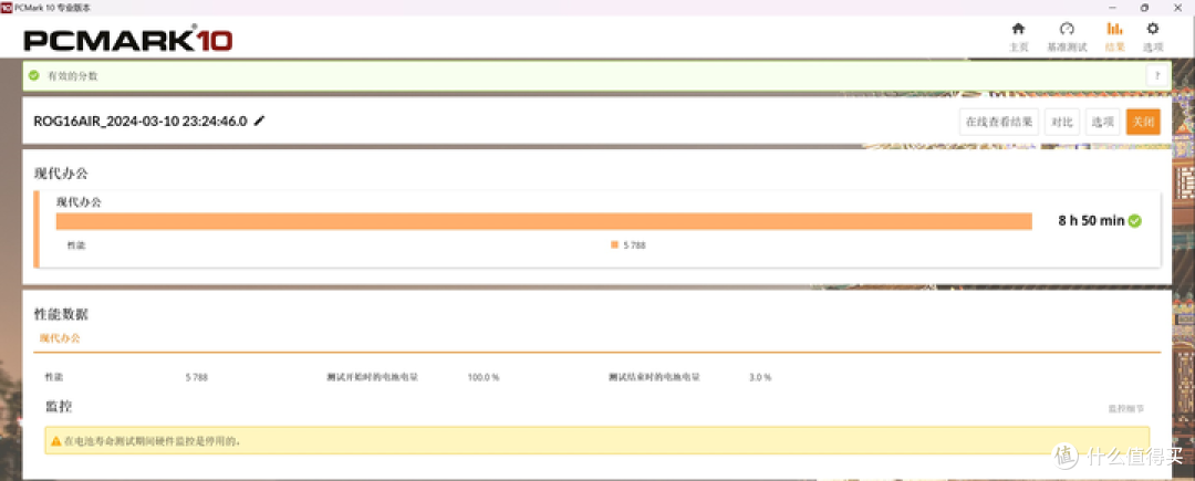 如上图可以看到"现代办公"场景跑分7270,这个分不低了;而基于微软
