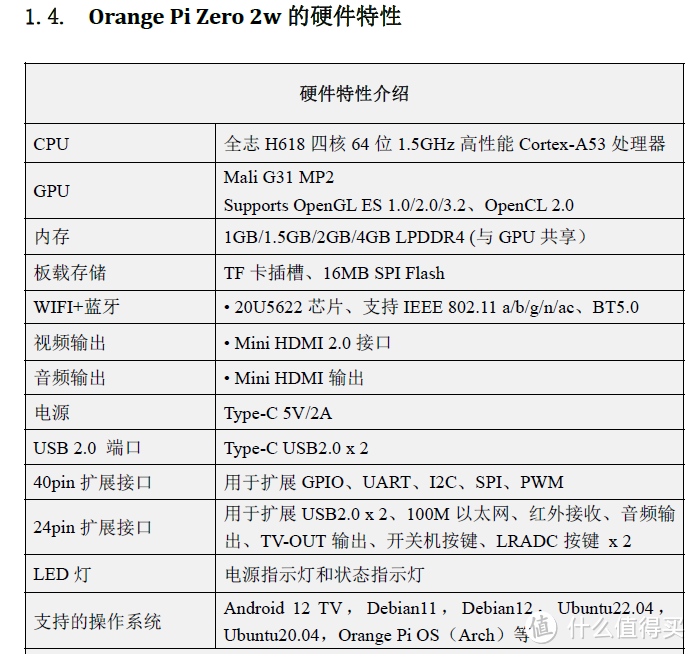 OrangPi Zero 2W开箱使用