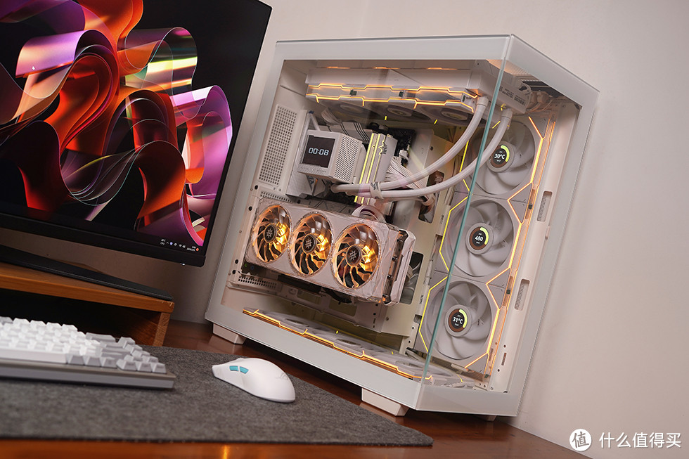 14700K/ROG 吹雪 Z790S/星曜 4080S,九州风神 CH780 海景房装机展示