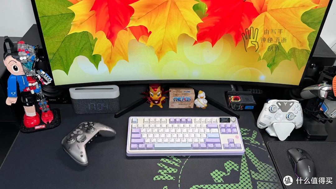 带可插拔屏幕旋钮的黑爵AK870三模机械键盘,颜值性能兼具,把硬件自定义玩出不同花样