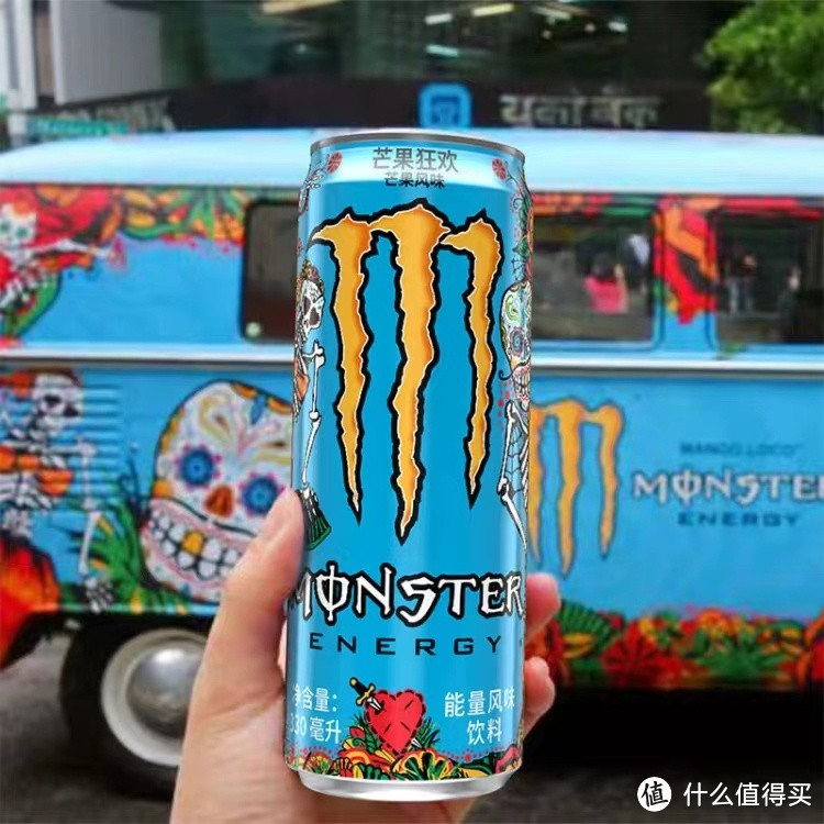 可口可乐魔爪Monster"芒果味，能量满满！