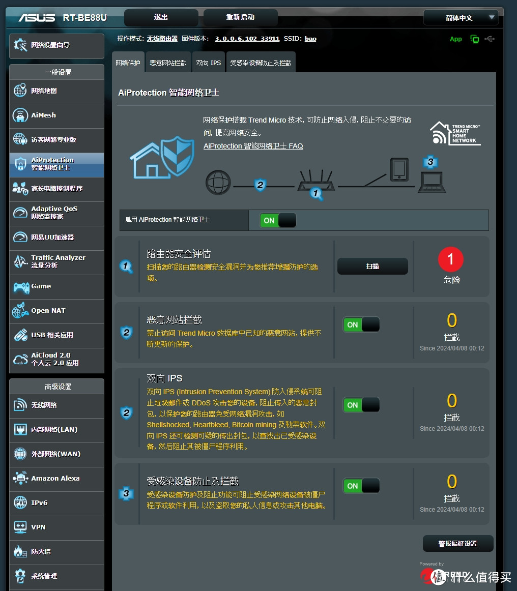 满配WiFi7路由器，单台覆盖200平的华硕RT-BE88U