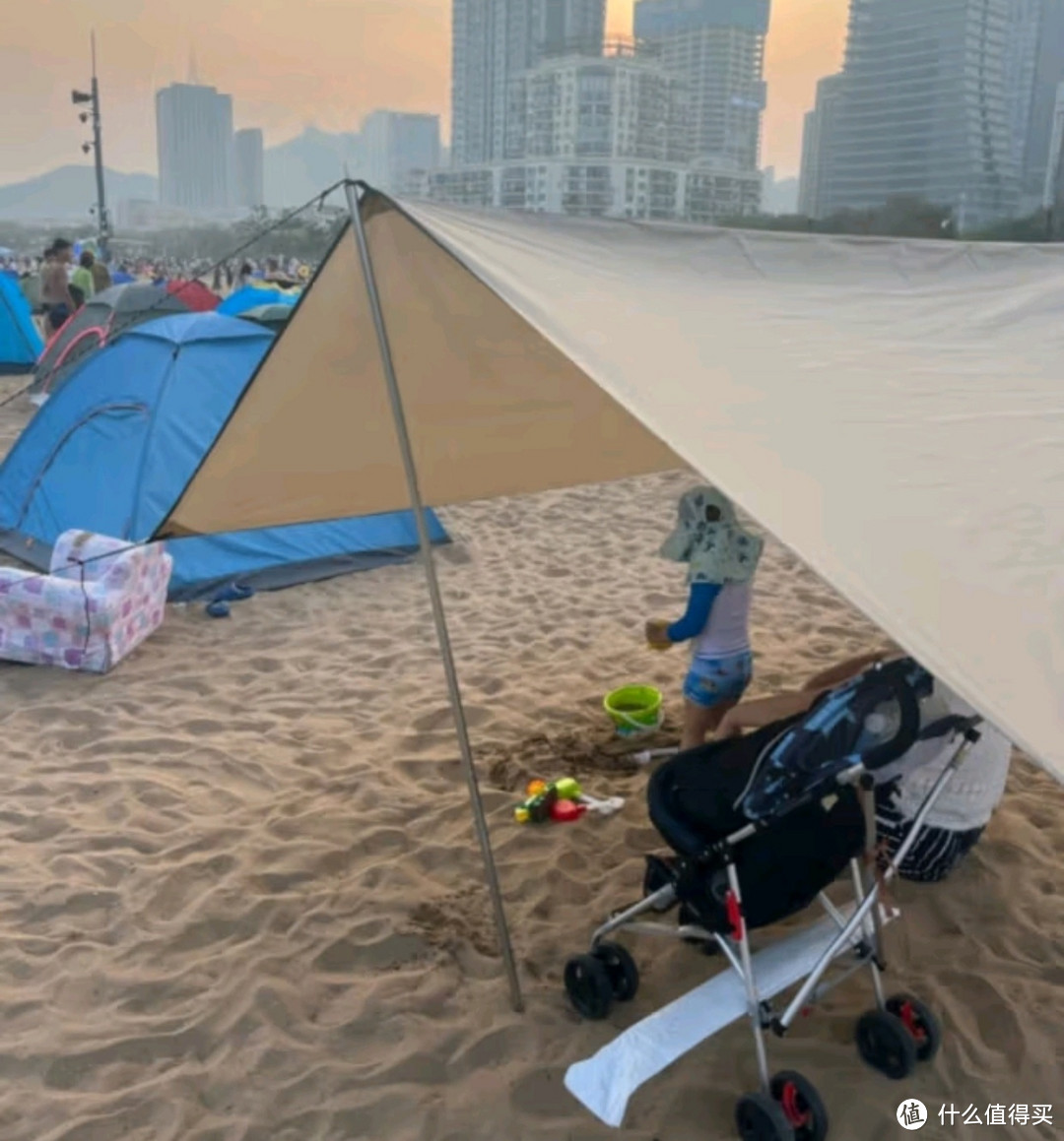 骑趣露营好物之科沃（KOVOL）涂银天幕户外露营方形四角大空间野餐帐篷防雨防晒野外便携式