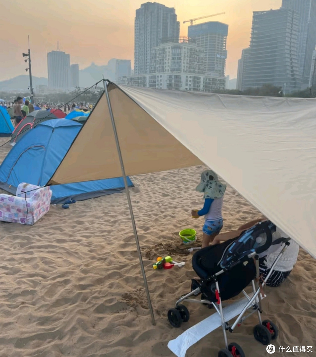 骑趣露营好物之科沃（KOVOL）涂银天幕户外露营方形四角大空间野餐帐篷防雨防晒野外便携式