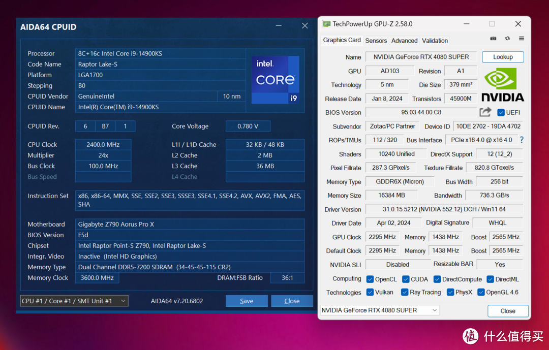 14900KS+技嘉Z790冰雕X+索泰RTX 4080S+宏碁掠夺者冰刃装机，打造至强游戏主机