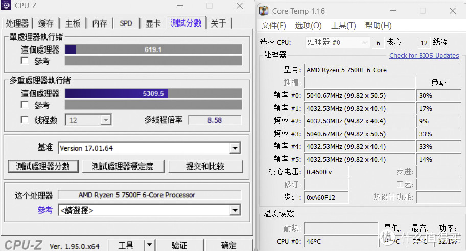 稳定静音的高性价比装机配置：AMD7500F+七彩虹B650M战列舰+3050