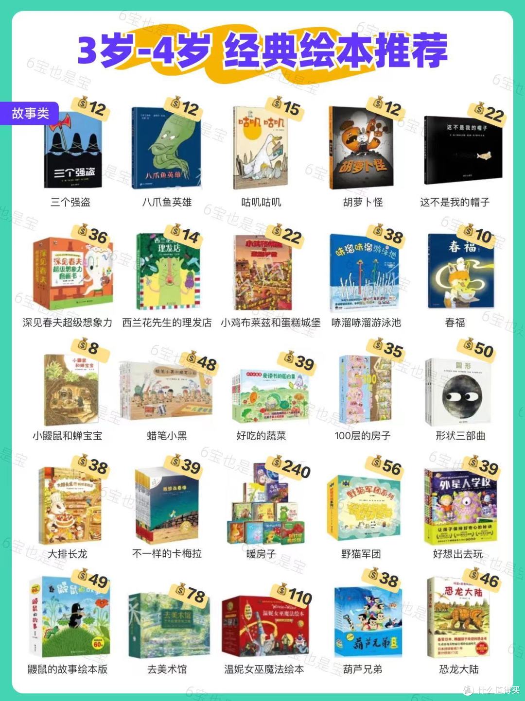 3-4岁书单 | 经典绘本推荐(附好价)