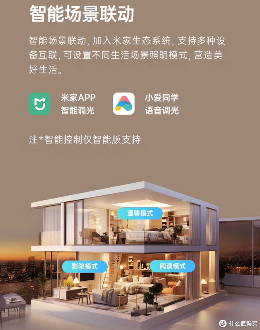 我家的吸顶灯很智能,用小爱智能音箱就能控制小米生态的产品真不错。