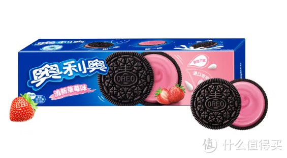 春日踏青小零食：清新草莓味 奥利奥夹心饼干