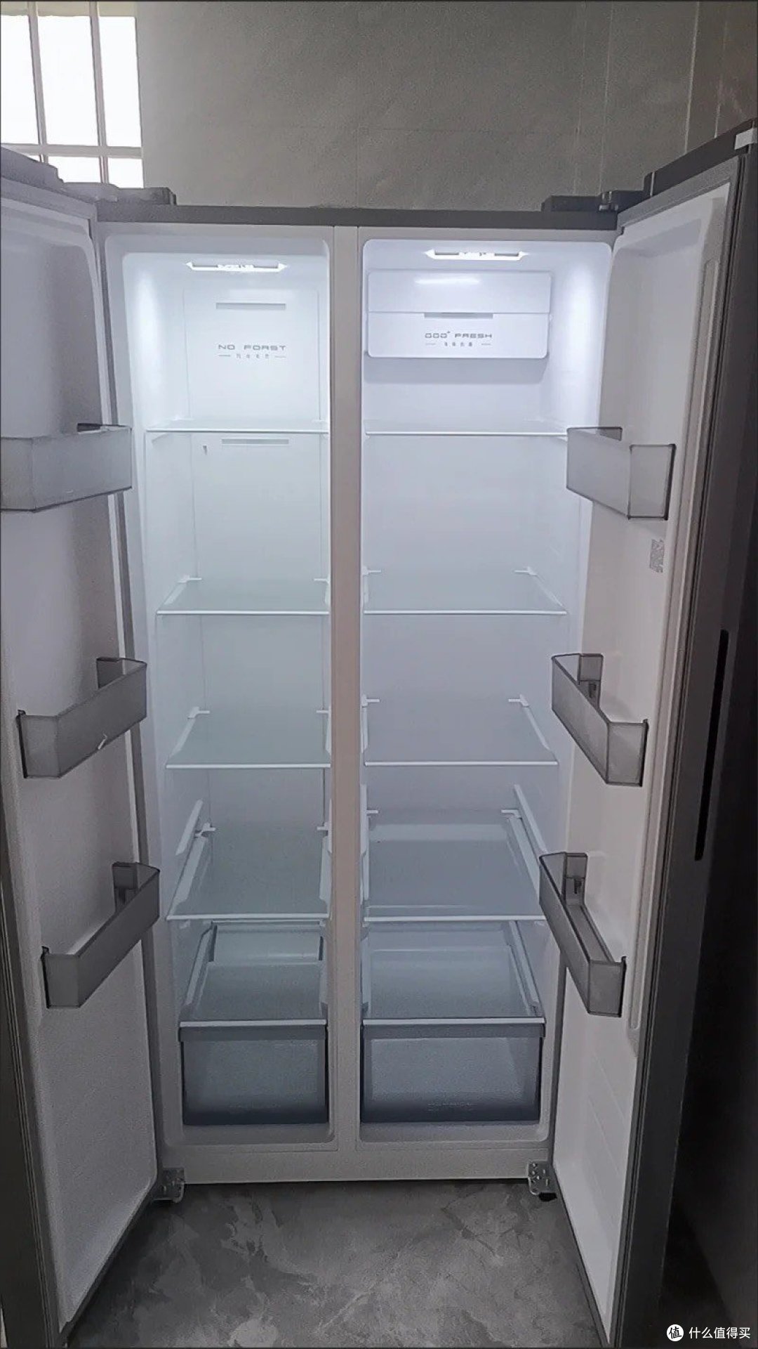 康佳502升对开门双开门电冰箱家用一级能效变频节能无霜循环除菌净味超薄嵌入式大容量