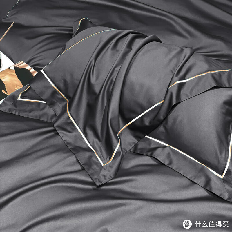 #源生活#家居：高端长绒棉刺绣四件套，打造极致睡眠体验