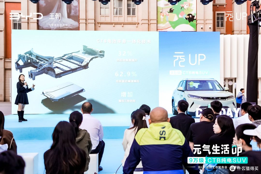 年轻人的第一台车,比亚迪元UP天津上市发布会,9万级CTB纯电SUV