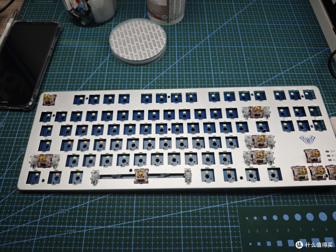 50元捡漏,全新狼蛛F3287三模机械键盘