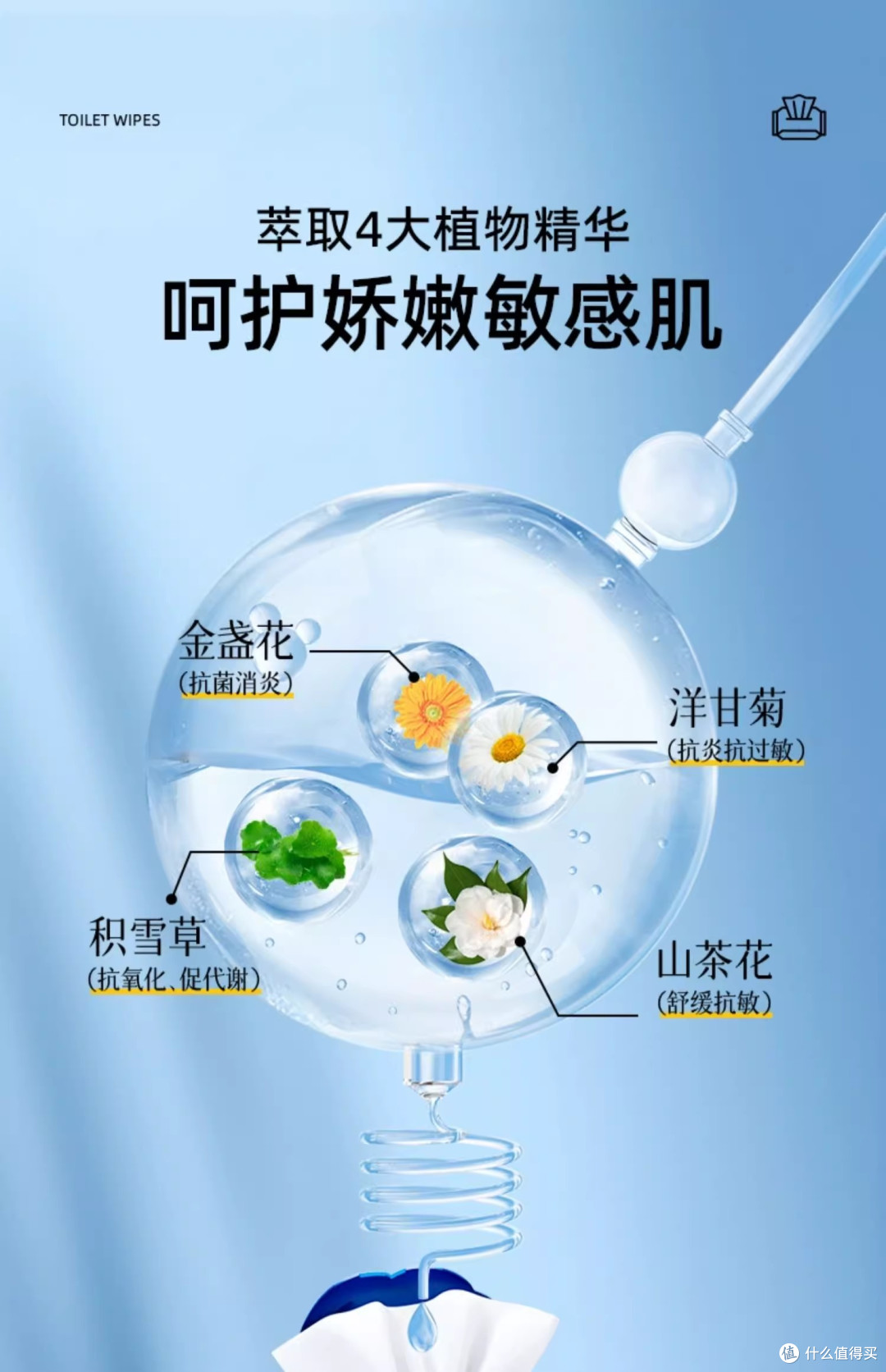 🌿植物萃取,答菲植萃湿厕巾给你最自然的清洁体验!🌱