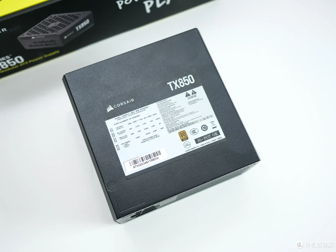 紧凑全模组,美商海盗船新款TX850金牌ATX3.0电源开箱拆解