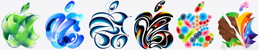 多色苹果logo