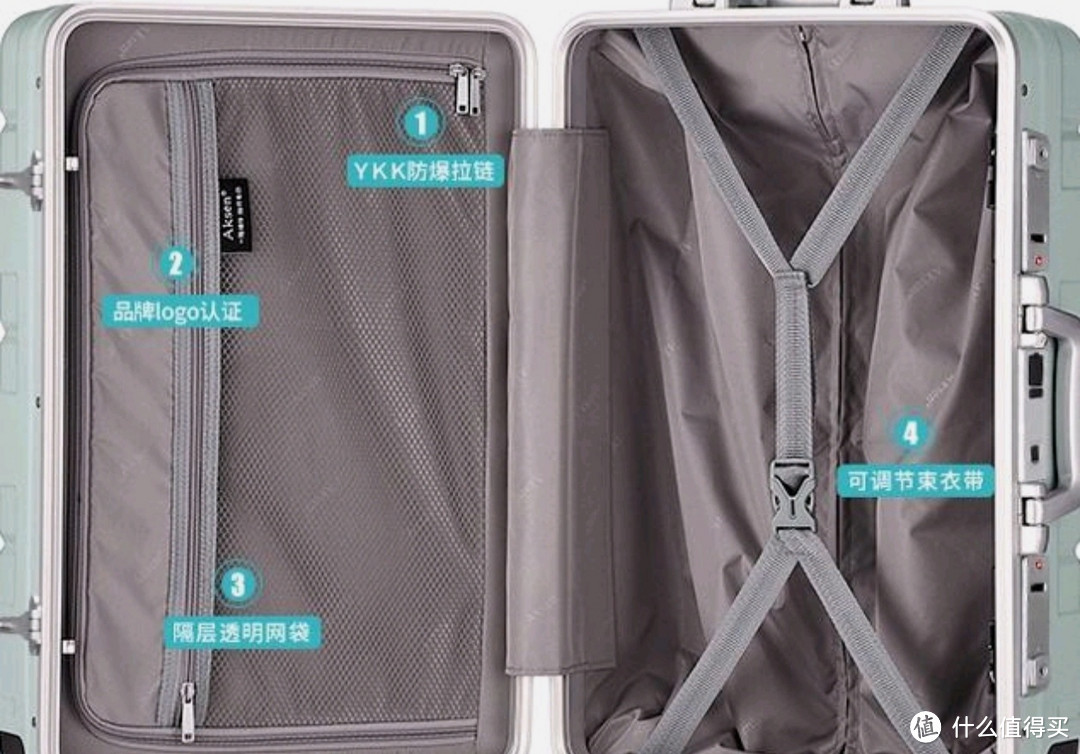 不莱玫大容量高颜值行李箱拉杆箱学生密码箱男女旅行箱24英寸 白色