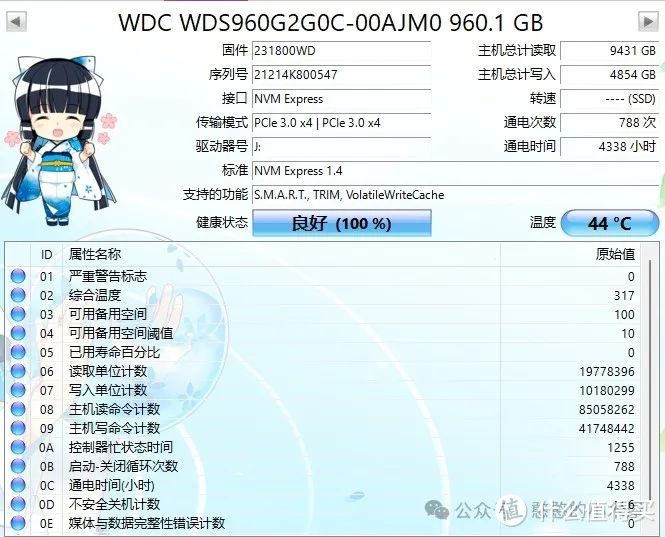 目前最便宜的tlc原厂固态？sn350 960g（sn550缩水版）简测