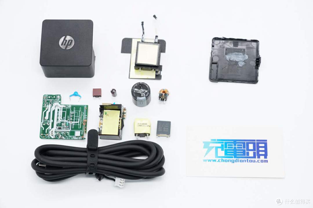 拆解报告:HP惠普30W USB-C电源适配器TPN-LA24