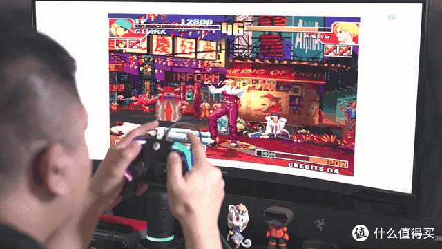 玩游戏必备外设，微动按键，炫酷灯带-盖世小鸡GAMESIR影舞者手柄