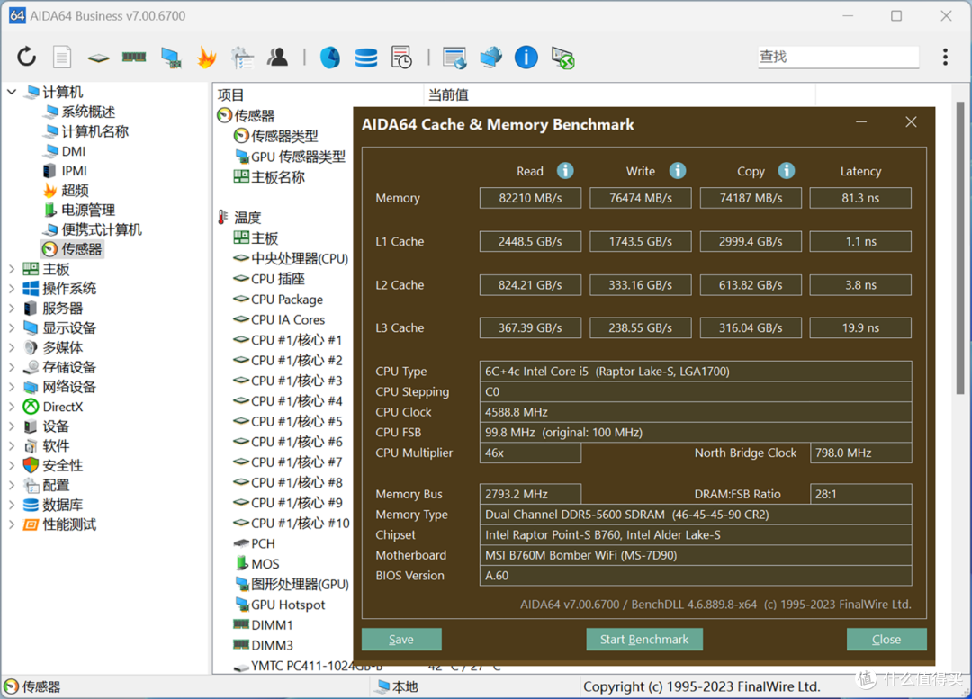 i5-14400F+RTX 4060显卡,微星暗黑骑士龙年限定版主机性能实测