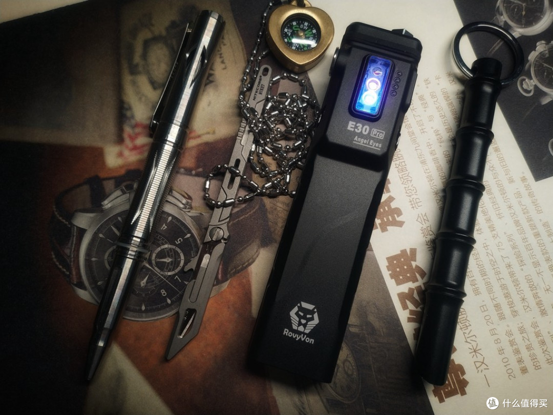 高能多用:RovyVon锐孚E30 PRO便携战术EDC强光手电