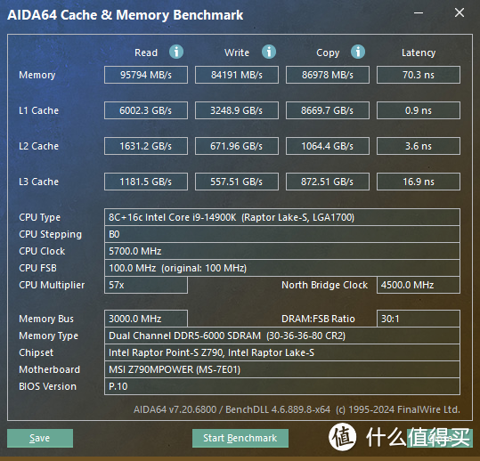 金士顿 FURY 超级野兽 Beast DDR5 6000 32GB (16GB×2) CL30 内存开箱及超频分享