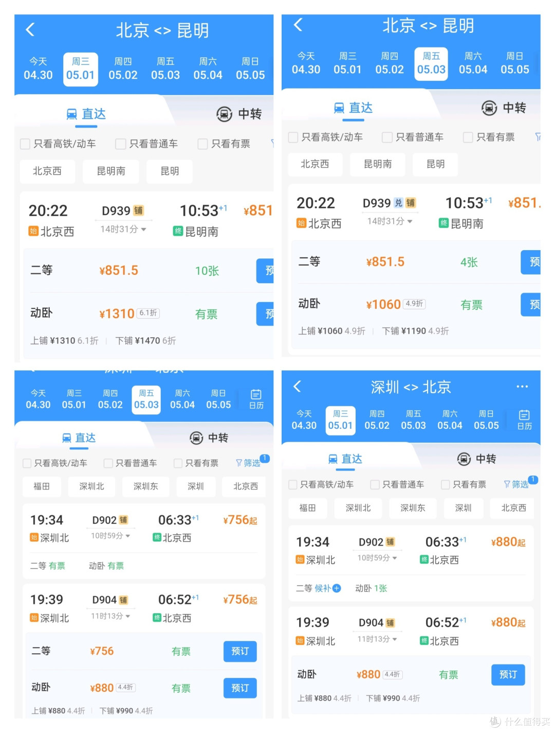 火车出行如何打折？高级卧铺/一等卧/动卧到底什么不同，一篇说清楚。