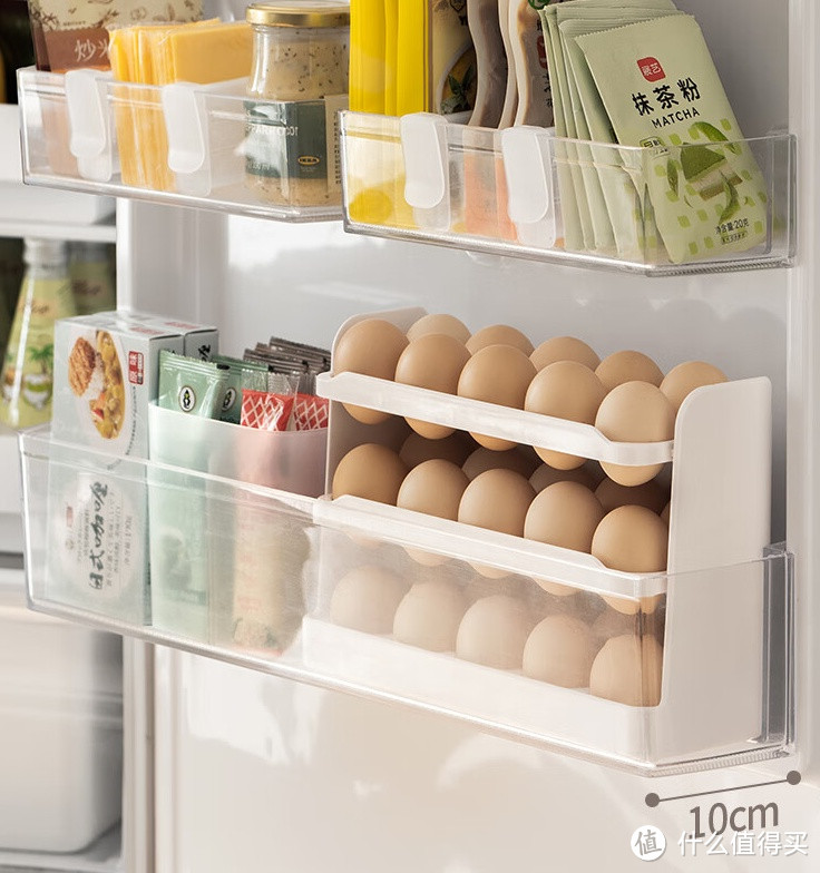 冰箱侧门鸡蛋收纳盒，巧用空间让收纳更高效