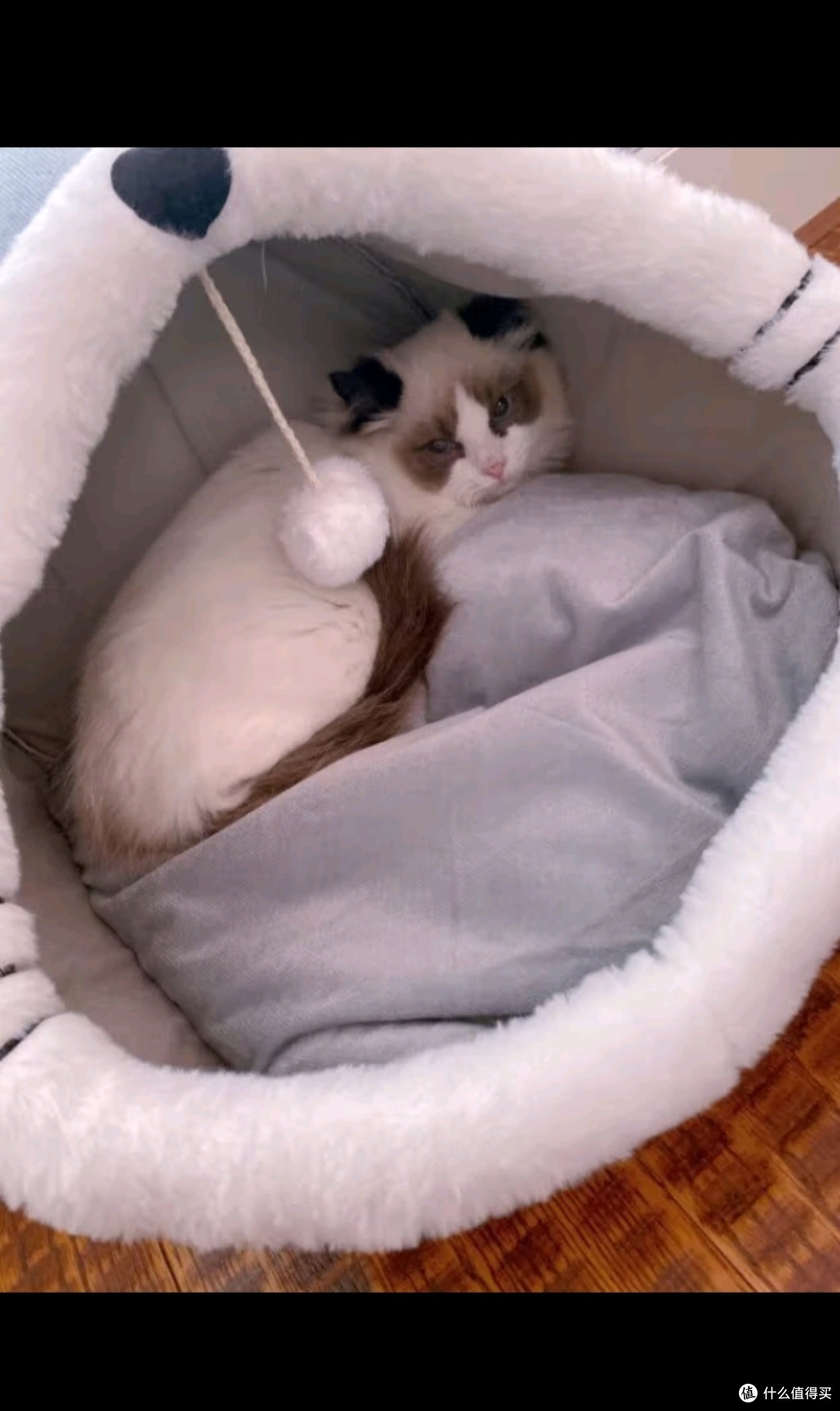 宠爱力猫窝冬天四季通用封闭式猫屋别墅狗窝小型犬加厚猫狗窝猫床猫舍 英短窝小号